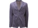 8599AD Giacca Uomo OFFICINA36 Blue/White Jersey Mix Cotone Jacket Men