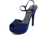 H3224 Sandalo Donna Stuart Weitzman Gotme Woman Suede Sandals Blue