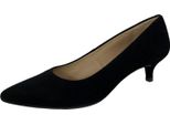 F08 Decollete Donna Black Unisa Jiron Suede Shoe Woman Narrow Fit