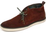 H0128 Polacchino Uomo Levi's Brown Suede Shoes Man
