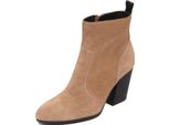 H2084 Tronchetto Donna Hogan H577 Woman Suede Ankle Boots Beige