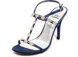 H3220 Sandalo Donna Stuart Weitzman Tealights Woman Sandals Satin Blue