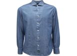 5594AS Camicia Uomo Brouback Man Denim Shirt Blue