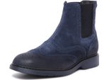 0732AU Beatles Uomo Hogan H576 Chelsea Stivali Blu