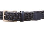 9825Az Cintura Uomo Bastianello Man Elastic Belt Blue