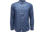 9024AS Camicia Uomo Brouback Man Shirt Blue