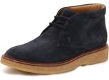 N4180 Polacchino Uomo Tod's Man Suede Shoes Blue