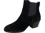 E19 Tronchetto Donna Hogan Texano Suede Black Chelsea Boots Women