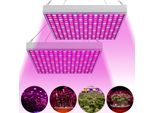 Tolletour 2X Lampada Per Piante Led A Spettro Completo 15W 225Leds Luce Per Piante Luce Per Piante Da Interno, Idroponica, Semina Interna Di Fiori Veg, Verdure E Fiori