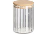 Barattolo Con Coperchio In Bambù Grooves, 550 Ml