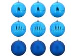 Vidaxl Set Di Gingilli Natalizi 9 Pezzi In Plastica Blu