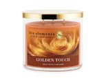 Candela Profumata Five Elements Golden Touch, 420 G, 3 Stoppini