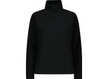 Cmp Felpa Con Mezza Zip Da Donna In Pile Artico Nero 36