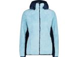 Cmp Giacca In Pile Highloft Da Donna Con Cappuccio Blu 36