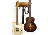 Keepdrum Guitar Wall Mount Acacia Per 2 Chitarre E Accessori