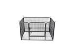 Recinto Per Animali In And Outdoormatch Ashleigh - Regolabile - Run - Recinto Per Galline - Recinto Per Gatti - Gabbia Per Cani - Nero - 122X80X70Cm