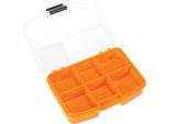Scatola Di Assortimento Perel, 6 Scomparti Fissi, Coperchio Trasparente, Impilabile, 134 X 101 X 31 Mm,
