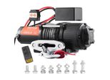 Vevor Verricello Elettrico A Cavo 12V 4500Lbs/2041Kg Verricello A Motore Offroad Verricello A Cavo Verricello Elettrico A Cavo Di Nylon Con Telecomando Senza Fili Nero Ideale Per Gli Atv