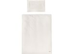 Roba Biancheria Da Letto Per Bambini Seashells Oyster 100 X 135 Cm - Set Di Biancheria Da Letto 2 Pezzi - Cotonelogico - Gots E Oeko-Tex 100 - Bianco
