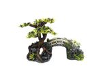 Aqua Ornaments "Ponte Con Bonsai"" Con Piante 20,3 X 9,0 X 14,0 Cm"