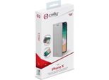 Celly Air Custodia Per Cellulare 14,7 Cm (5.8") Custodia A Libro Argento"