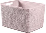 Curver Opbergmand Jute-Look 20L Roze
