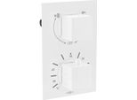 Mexen Cube Miscelatore Termostatico Per Vasca-Doccia A 2 Uscite, Bianco - 77502-20
