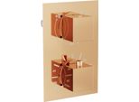 Mexen Cube Miscelatore Termostatico Per Vasca E Doccia A 2 Uscite, Oro Rosa - 77502-60