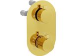 Mexen Kai Miscelatore Termostatico Vasca-Doccia A 3 Uscite, Oro - 77602-50