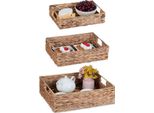 Set Di 3 Vaschette Relaxdays Per Giacinto D'acqua