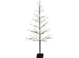 3.09 Albero A Led Con 120 Led Bianco Caldo - Circa 120 Cm - Interno / Esterno Con Alimentatore