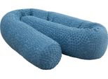 Roba Paracolpi Seashells Indigo - Cotonelogico - Paracolpi Con Pois - Oeko Tex Standard 100 - Lunghezza 170 Cm - Ø 12 Cm - Blu