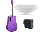 Lava Music Guitar Me 4 36 Pollici Viola Con Stazione Di Ricarica