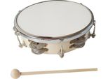 Campana Tamburello A Mano Da 8 Pollici Con Doppia Fila Di Campanelli, Strumento A Percussione Per Bambini E Adulti