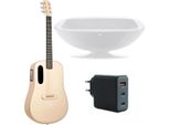 Lava Music Guitar Me 4 36 Pollici Soft Gold Con Stazione Di Ricarica