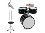 Bambini Bambini Junior Principianti 3-Piece Drum Set Batteria Kit Percussioni Strumento Musicale Con Cimbalo Bacchette Sgabello Regolabile