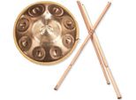 Patera Handpan HPDM-12 D-Kurd Compatto In Acciaio Inossidabile Con Supporto Per Handpan