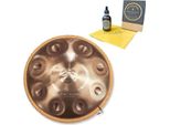 Patera Handpan HPDM-10 D-Kurd Compatto In Acciaio Inox Con Olio Di Manutenzione