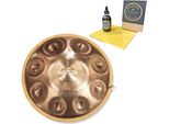 Patera Handpan HPDM-12 D-Kurd Compatto In Acciaio Inox Con Olio Di Manutenzione