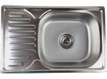 Anw Home Lavello Da Cucina In Acciaio Inox Con Scolapiatti 66X42 Cm Con Sifone, Lavello Da Cucina, Lavello Da Cucina, Lavello Da Cucina In Acciaio Inox