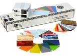 Zebra Colour - Card In Pvc - 30 Mil - Argento Metallizzato - Card CR-80 (85,6 X 54 Mm) - 500 Card (104523-132)
