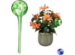 Relaxdays 6 Palline Per Annaffiare In Vetro Verde