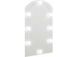 Vidaxl Specchio Con Luci Led 70X40 Cm In Vetro Curvato