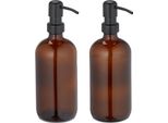Set Di 2 Dispenser Di Sapone In Vetro Relaxdays