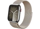 Crong Milano Steel - Bracciale In Acciaio Inossidabile Per Apple Watch 38/40/41/42 Mm (Champagne)