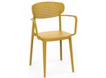 Poltrona Da Giardino Aire Armchair Impilabile Giallo