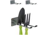 Relaxdays Set Di 3 Ganci Da Parete Lunghi