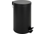 Cestino Per Rifiuti, Acciaio Inox Nero, 12L, 25X39Cm