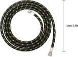 Set Di Accessori Professionali Per Aerografo Tubo Flessibile In Nylon Intrecciato Per Aerografo Da 1,8 M (Con Raccordi Da 1/8" Su Entrambe Le Estremità) E Separatore Olio-Acqua Da 1/8"" Di Interfaccia"