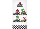 Telo Da Bagno Super Mario Grand Prix, Telo Mare 70X140Cm 100% Cotone
